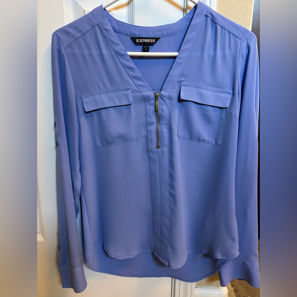Express Blue Blouse